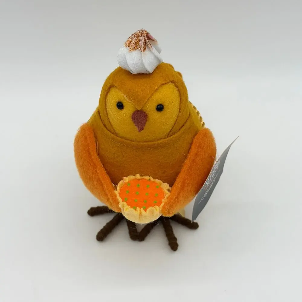 Target Featherly Friends Pumpkin Pie Bird WHIP Fall Thanksgiving Harvest NWT